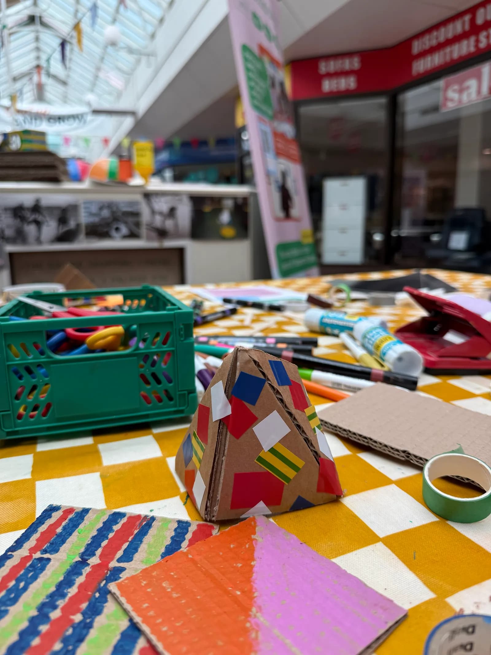 Community workshops at The Bridge Centre in Fratton, held by Flora Duley in collaboration with Aspex.
